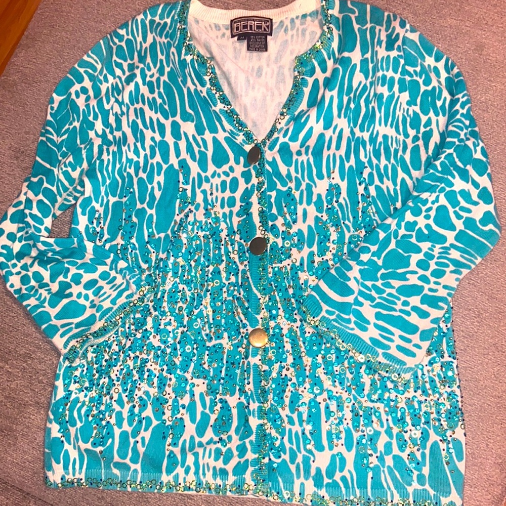 Berek Beaded Button Front Cardigan - image 1